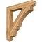 Ekena Millwork Balboa Arts & Crafts Rough Sawn Bracket, Western Red Cedar, 6"W x 44"D x 44"H BKT06X44X44BOA03RWR - alternate 1